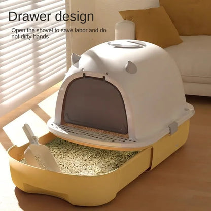 Semi-open Litter Box